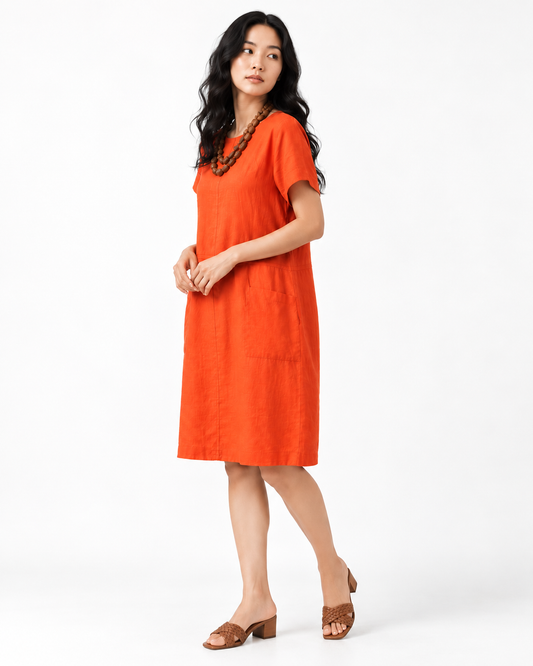 Coral Sadie Dress