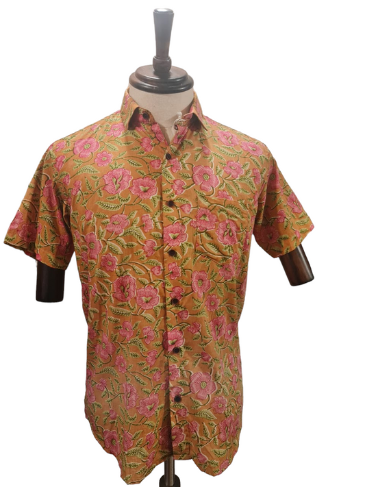 Cotton Shirt printed Half Sleeves