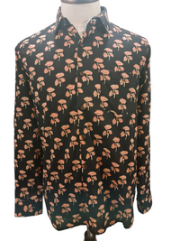 Midnight Bloom Cotton Shirt