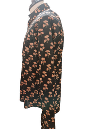 Midnight Bloom Cotton Shirt
