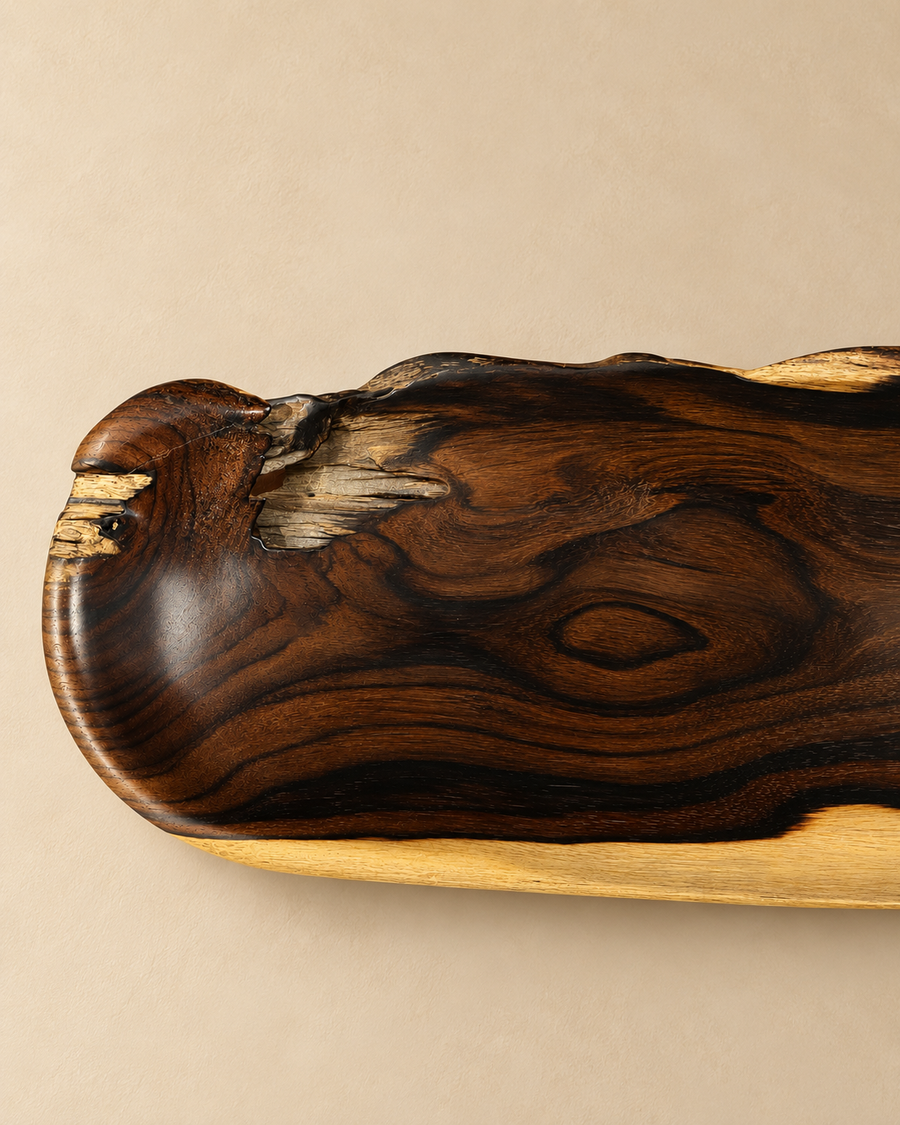 Rose Wood Long Platter