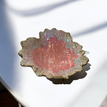 Ceramic leaf bowl.
