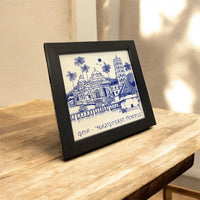 Tile frame - Mangueshi temple, Goa.
