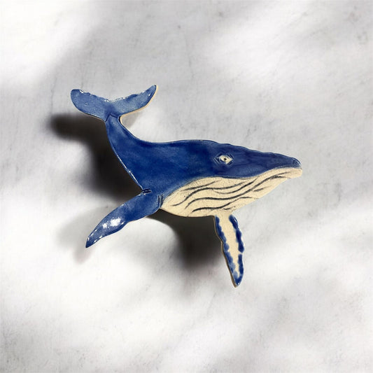 Ceramic Whale Magnet