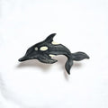 Black Killer Whale Magnet.