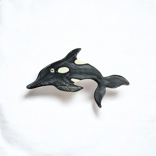 Black Killer Whale Magnet.
