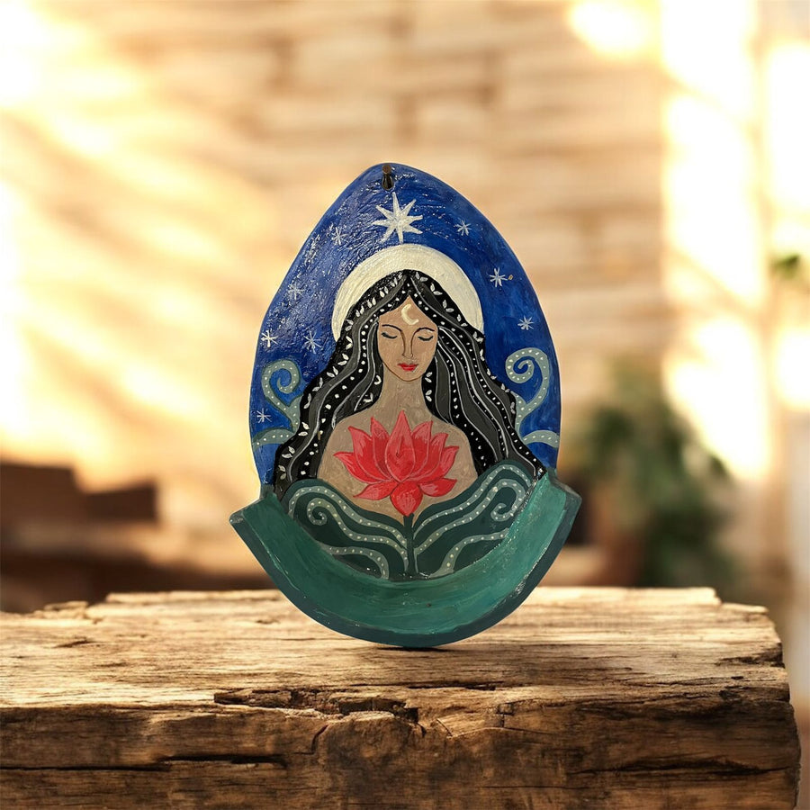 Lotus Goddess- wall hanger.
