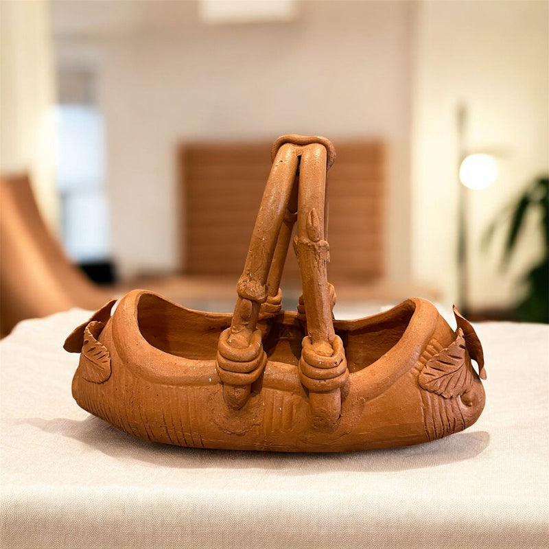 Terracotta Flower Basket.