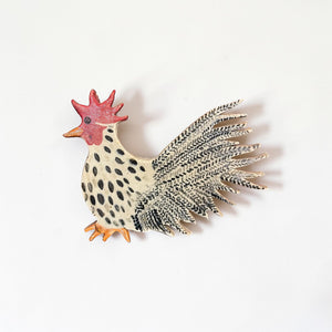 Ceramic Rooster Wall Art.