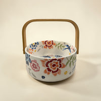 Nordic Bloom ceramic Basket