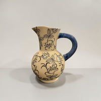Vintage Bloom Ceramic Pitcher
