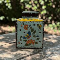 Colorful Butterfly Ceramic Jar