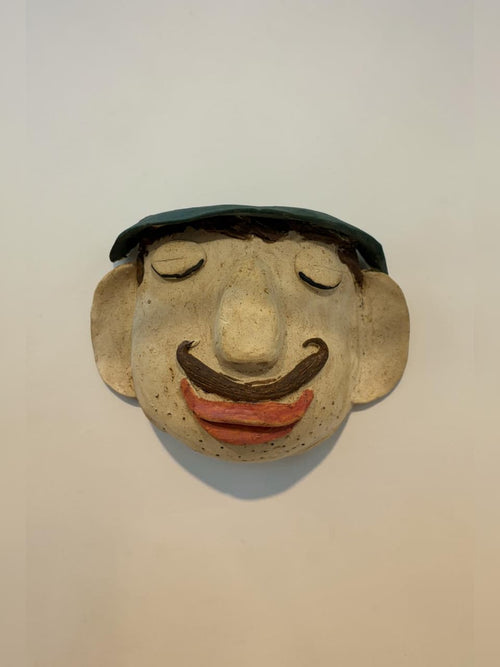 Ceramic wall hanging mask