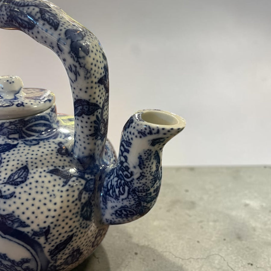 Blue Ceramic kettle 600ml