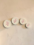 Cherry blossom metal plate set of 4