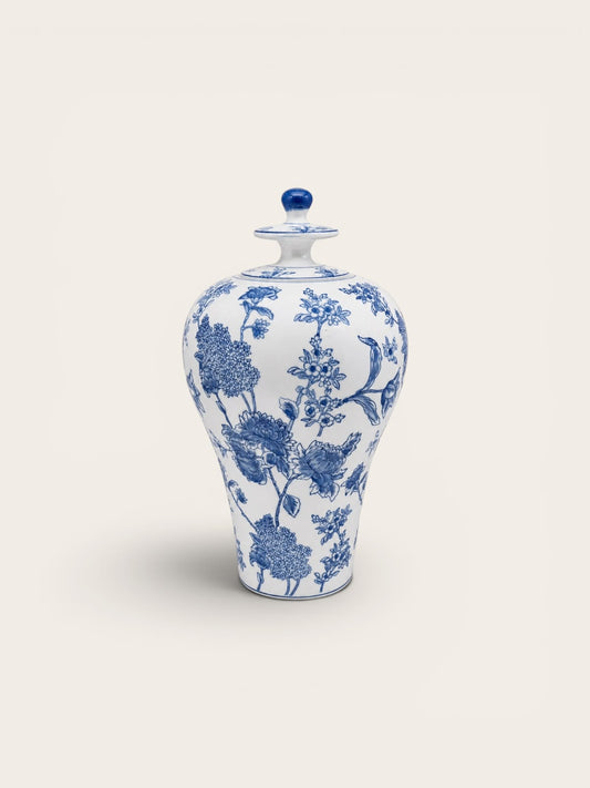 Royal Blue Floral Vase