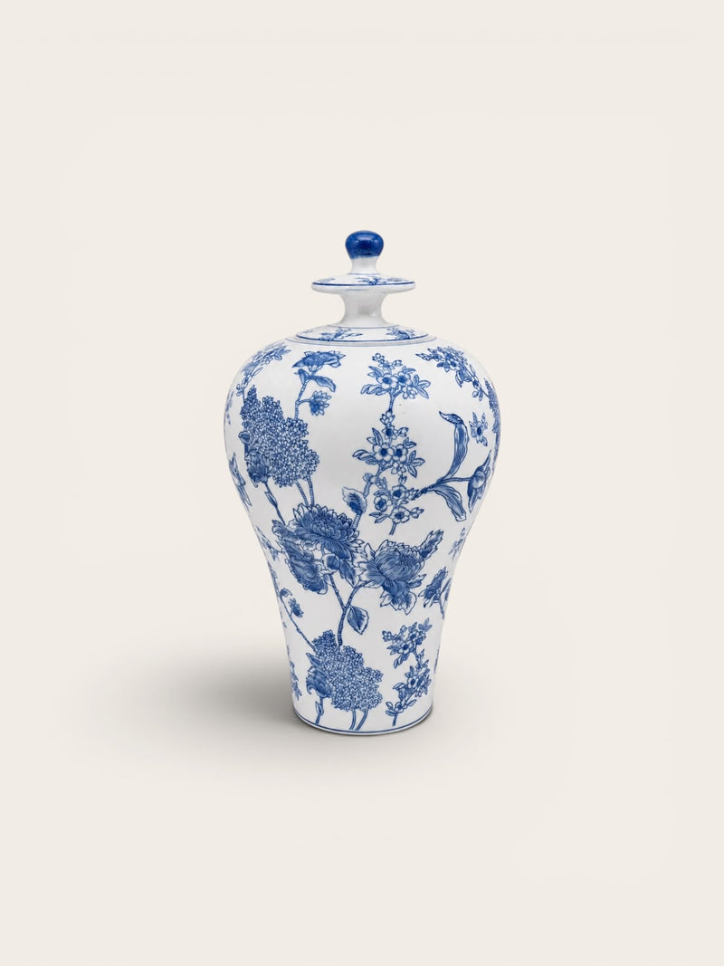 Royal Blue Floral Vase
