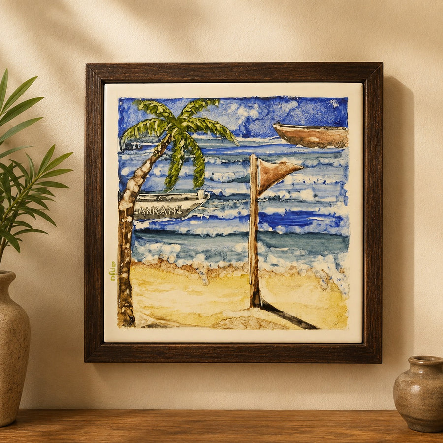 Heritage Hand-Painted Tile Frame