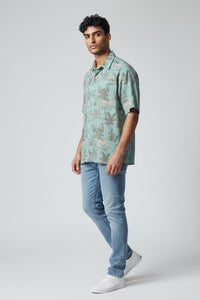 Tropical Mist Cotton Shirt