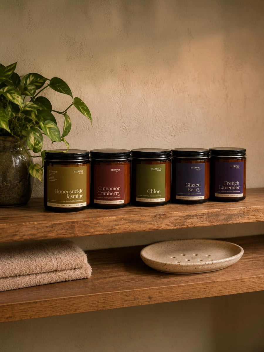 Amber Jar Scented Candle ( 250gm & 50gm )
