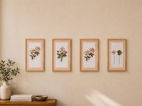 Handpainted Floral Pink Frames (each)