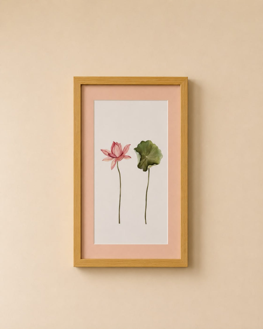 Handpainted Floral Pink Frames (each)
