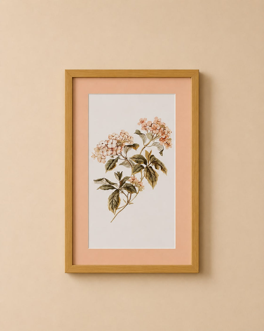 Handpainted Floral Pink Frames (each)