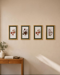 Handpainted Floral Green Frames (each)