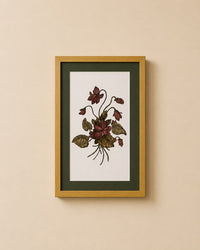 Handpainted Floral Green Frames (each)