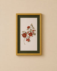 Handpainted Floral Green Frames (each)