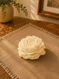 Peony Shaped White Candle