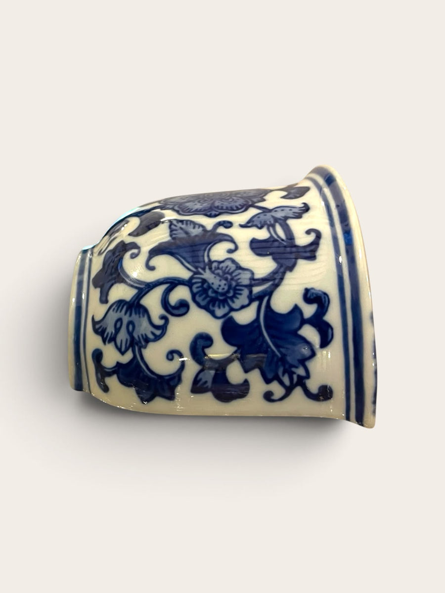 Blue Pottery Wall Planter set of 3