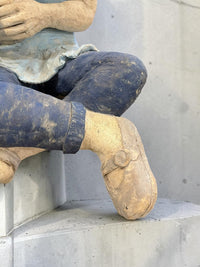 CERAMIC GIRL WITH DOG