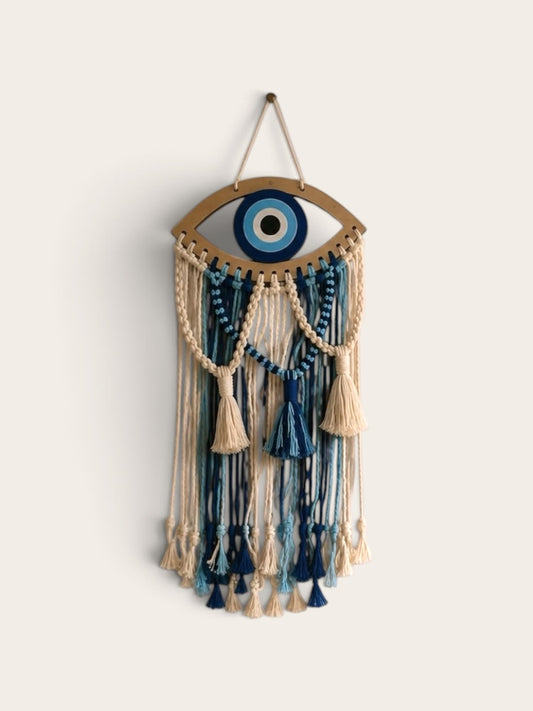 Macrame Evil Eye Hanger.