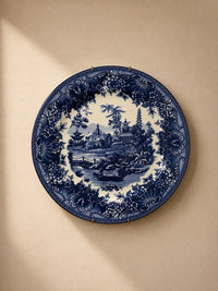 Blue Landscape Ceramic Wall Plate