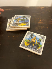 Goa Themed Coaster set of 4 | Souvenier From Goa