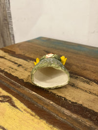 Small Ceramic Green Angel Figuirine