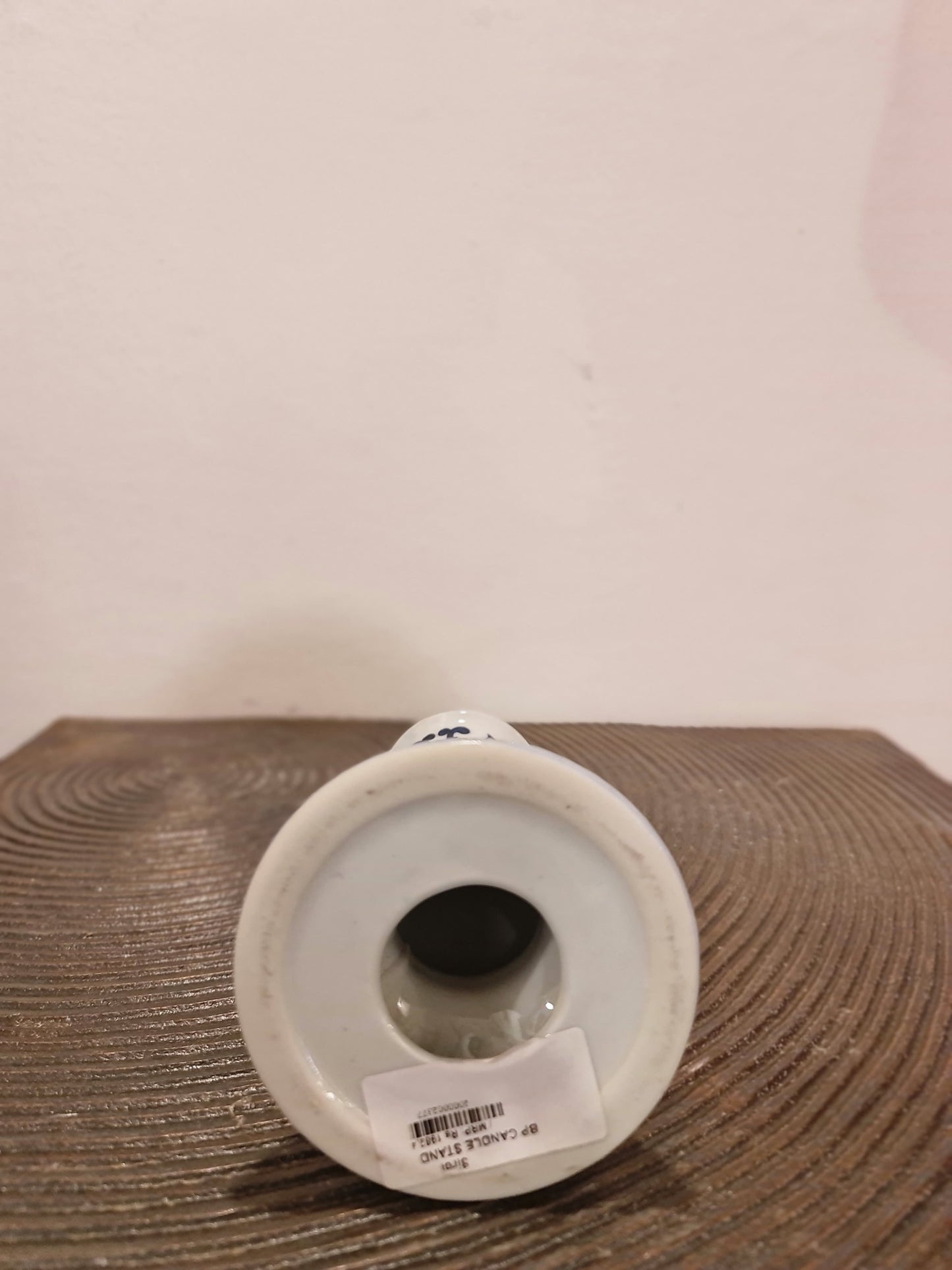 Blue Pottery Medium Candle Stand Each