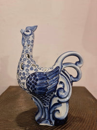 Blue Pottery Rooster