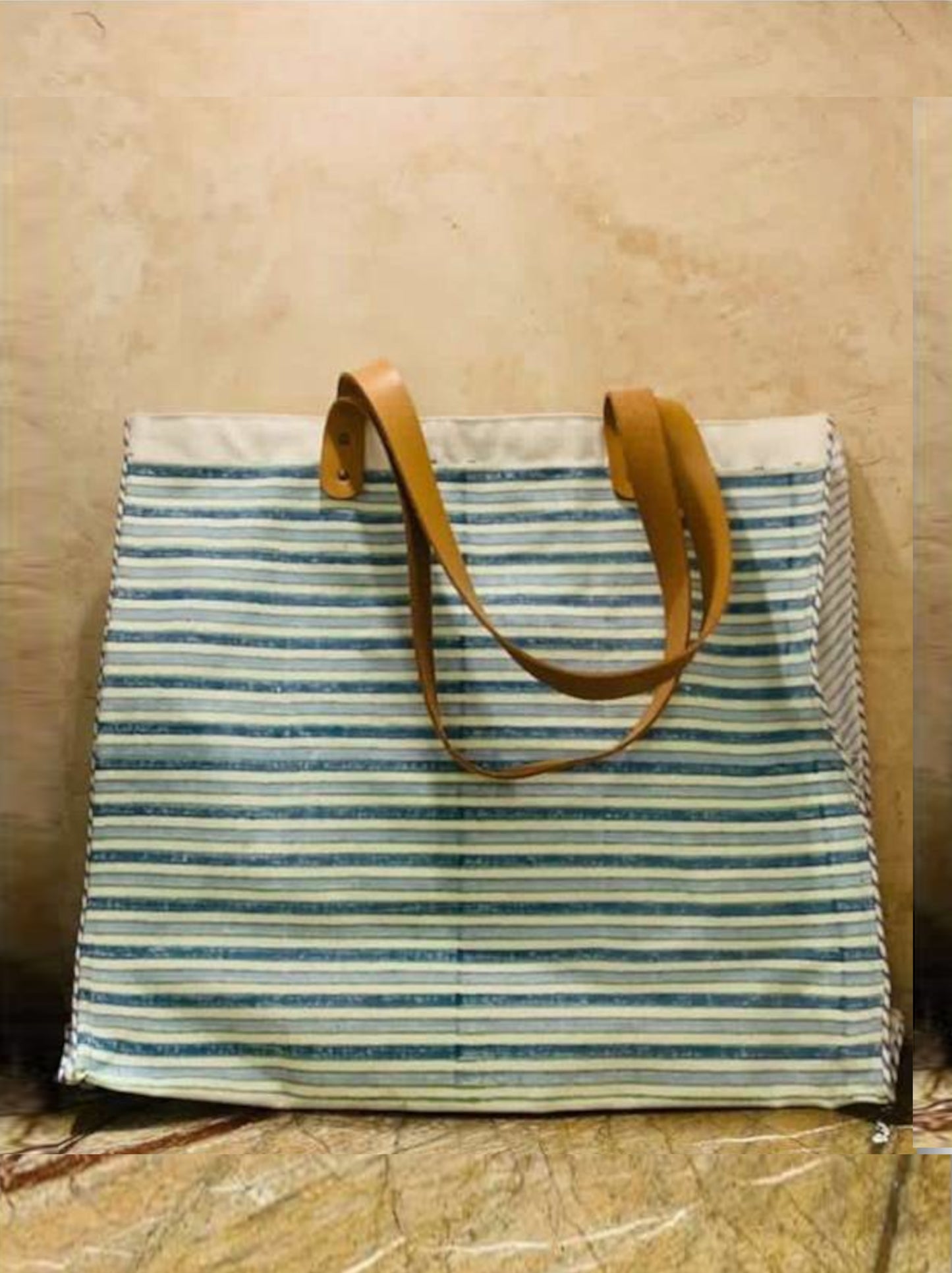 Block Printed Canvas Bag