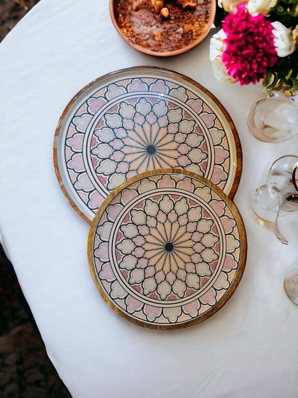 Pastel Mandala Platters