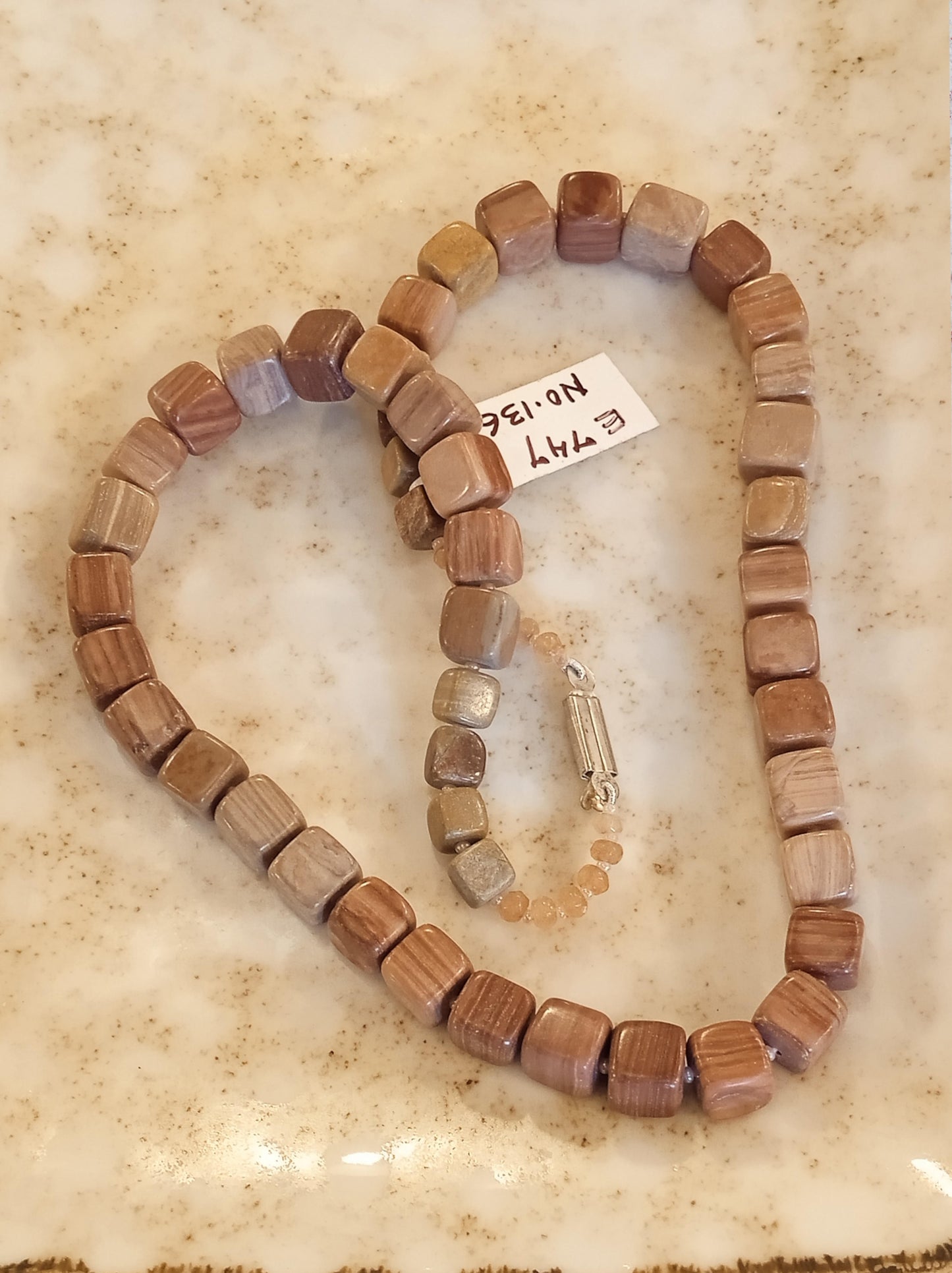 Brown Jasper Semiprecious Necklace