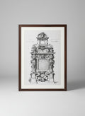 Framed Architectural Artwork