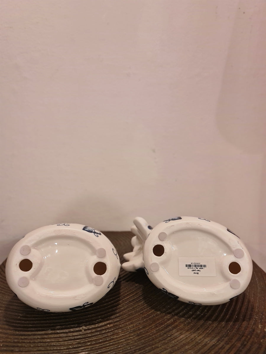 Pair of Ceramic Rooster