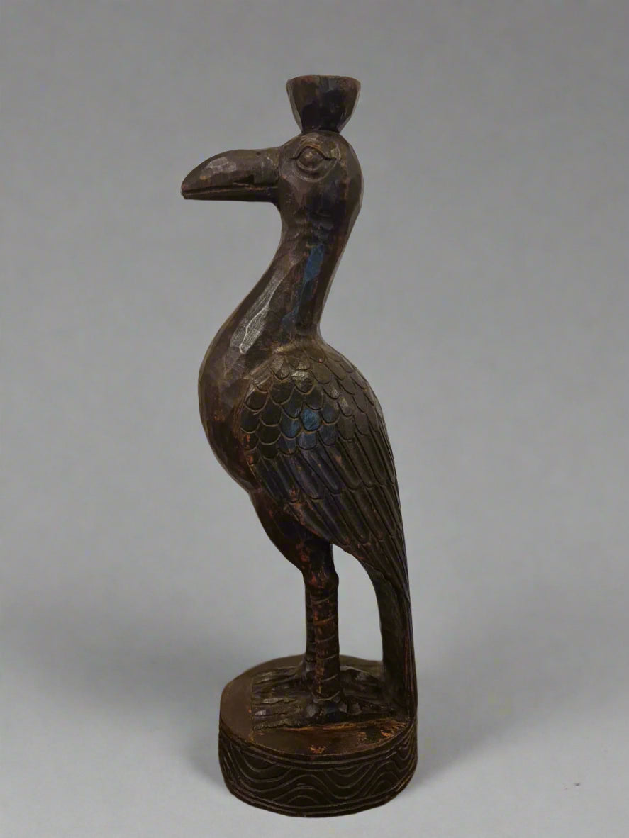 Wooden bird Candle Stand