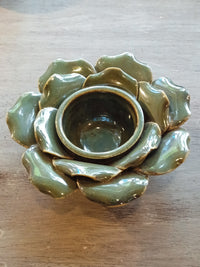 Green Ceramic Candle holder