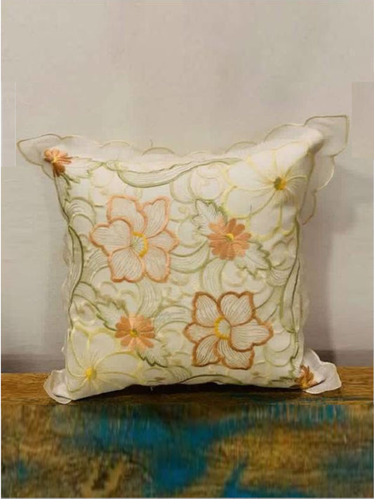 Tissue Embroidered Cushion Cover