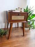 Bed side cane Table