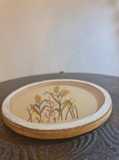 Hand Embroidered Art hoop