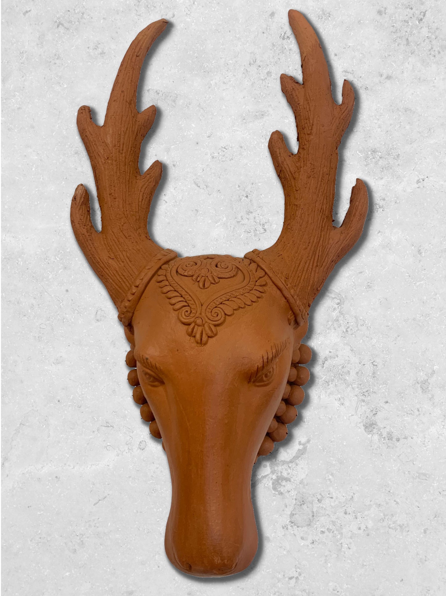 Terracotta Deer Head